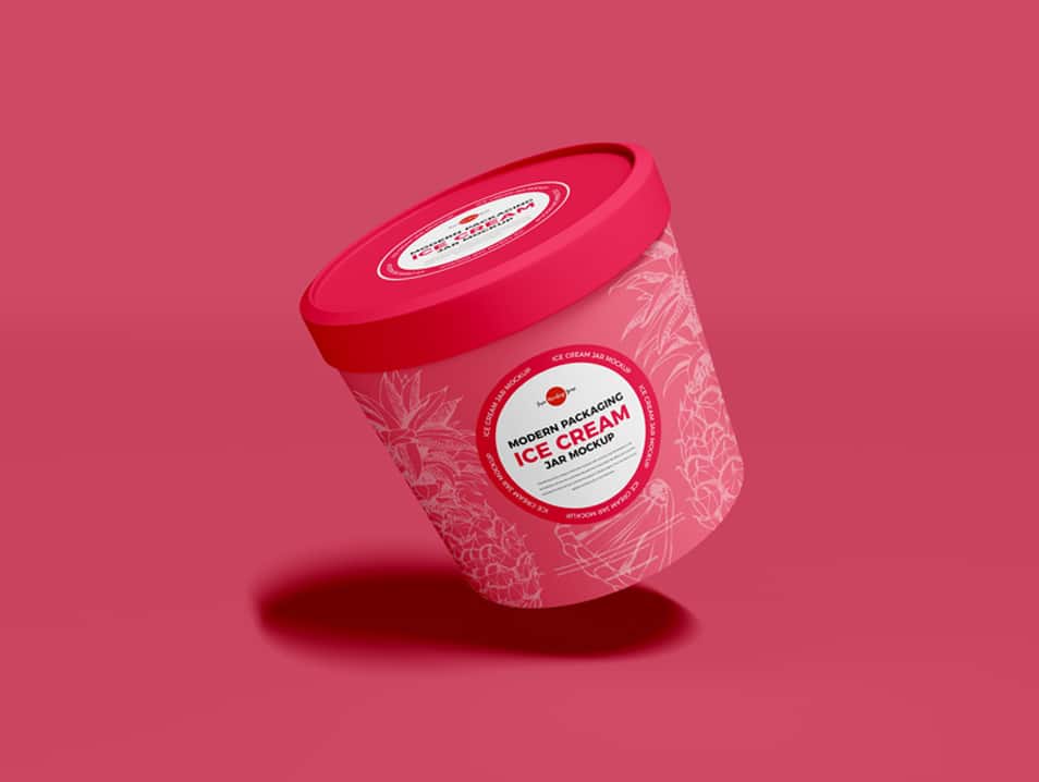 Download Free Modern Packaging Ice Cream Jar Mockup Css Author