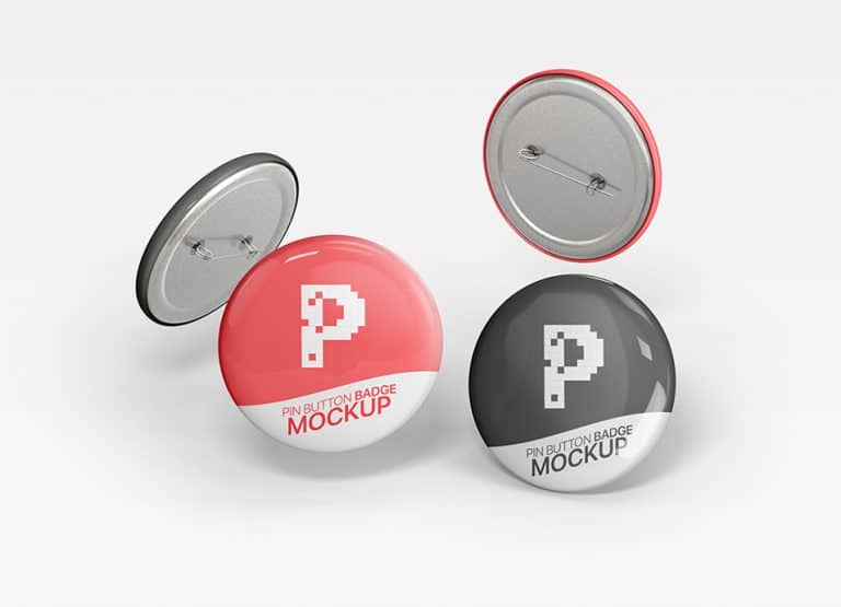Download Free Pin Button Badge Mockup » CSS Author