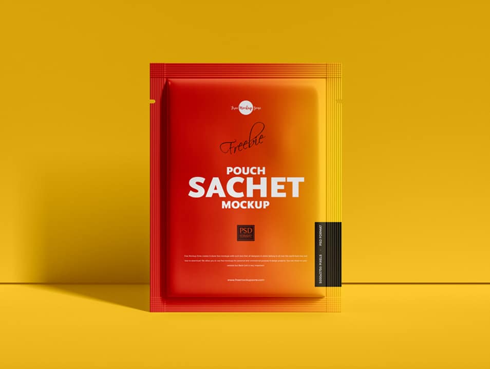 Free Pouch Sachet Mockup PSD » CSS Author
