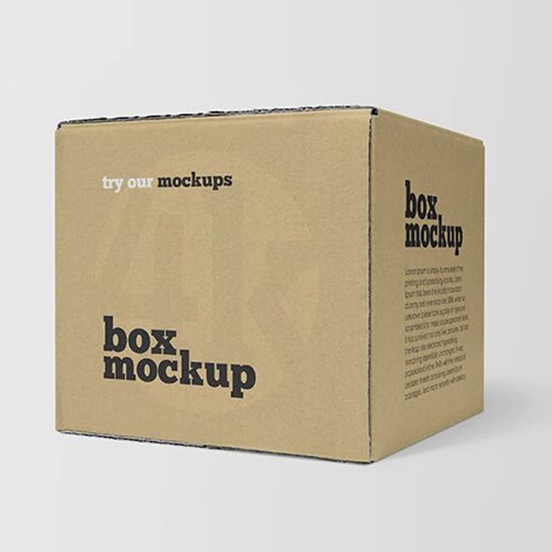 Download Free Square Paper Box Mockup » CSS Author