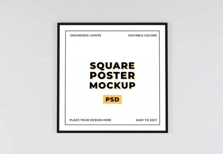 Square Poster Mockup » CSS Author