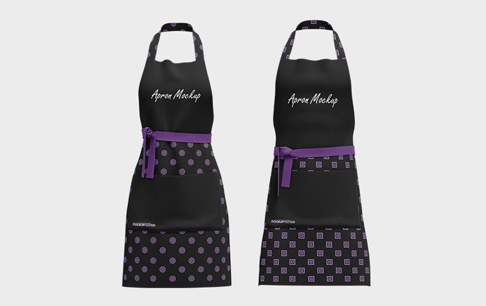 Download Free Aprons Set Mockup In PSD » CSS Author