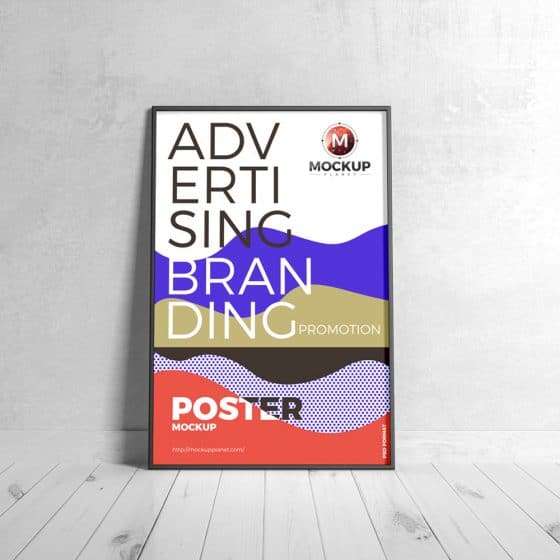 Download Free Branding Black Framed Poster Mockup Design » CSS Author