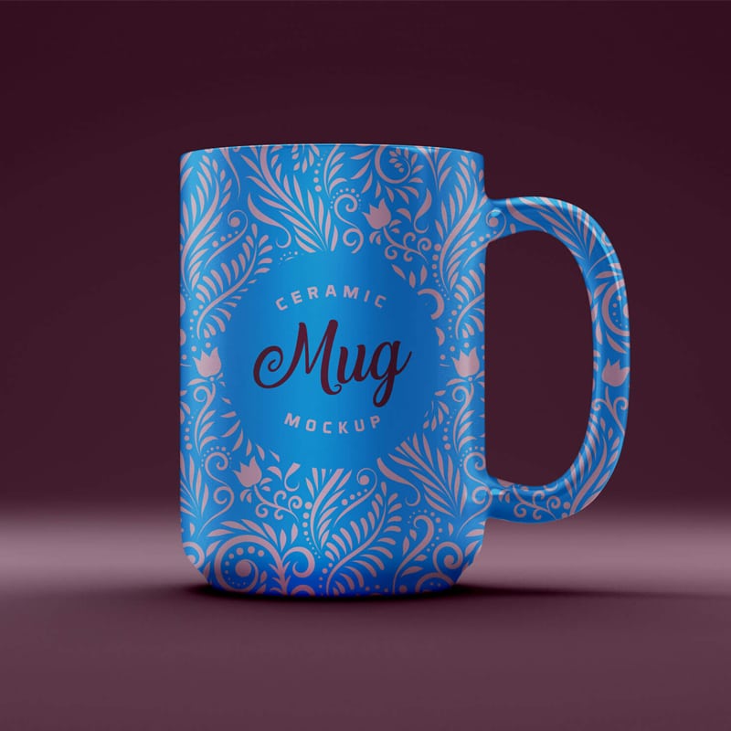Free Ceramic 3D Coffee Mug Mockup PSD » CSS Author