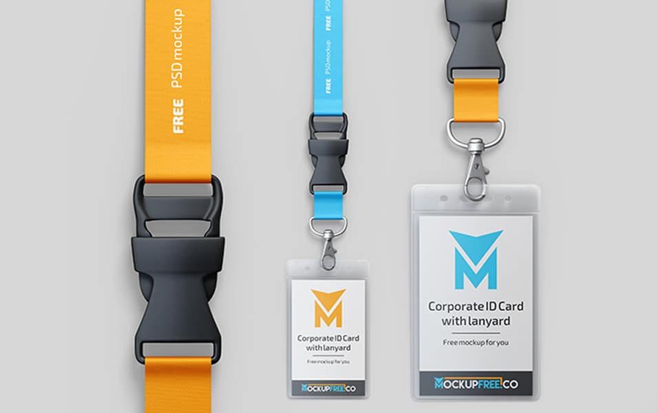 Download Free Corporate ID Card With Lanyard PSD Mockup » CSS Author