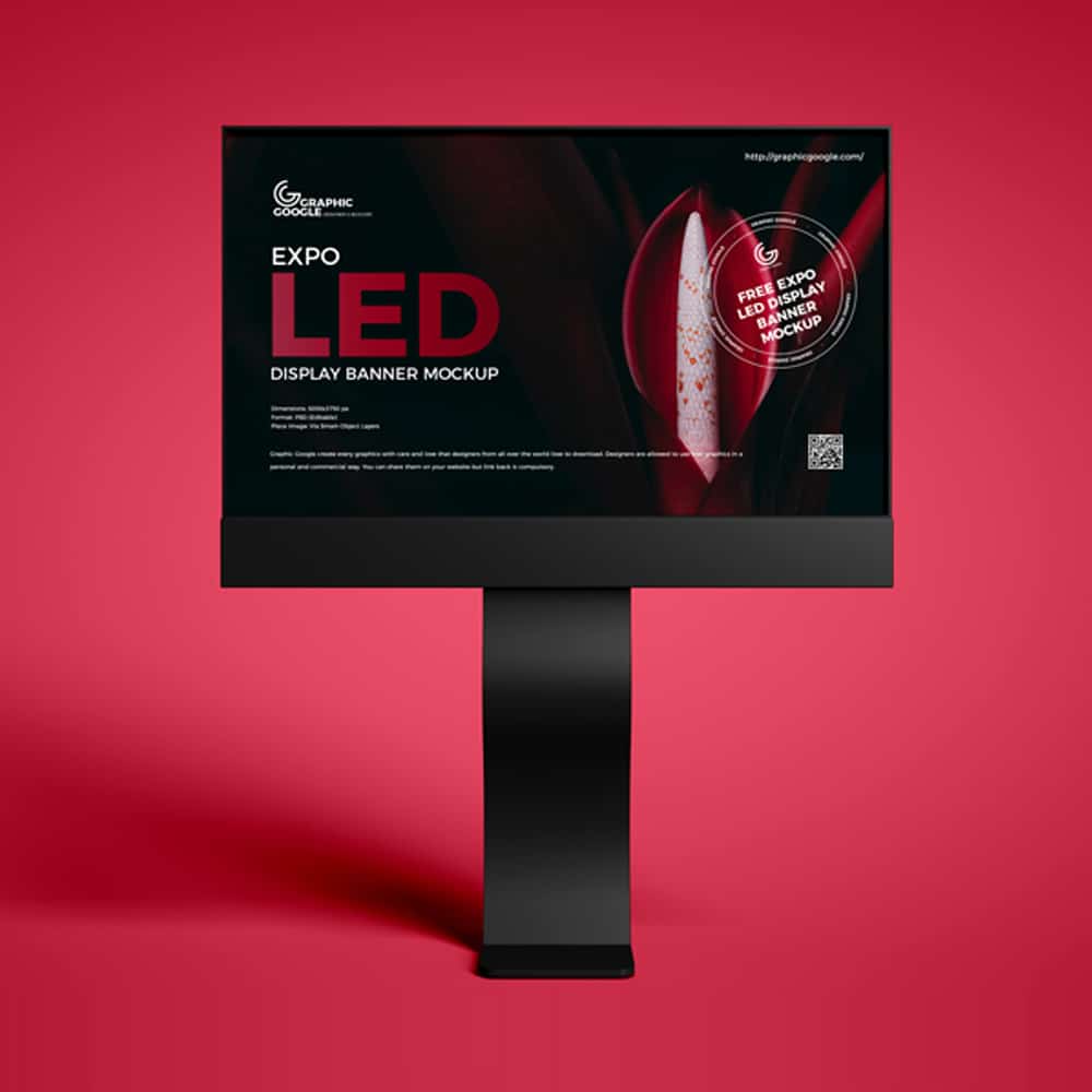 Free Expo LED Display Banner Mockup » CSS Author