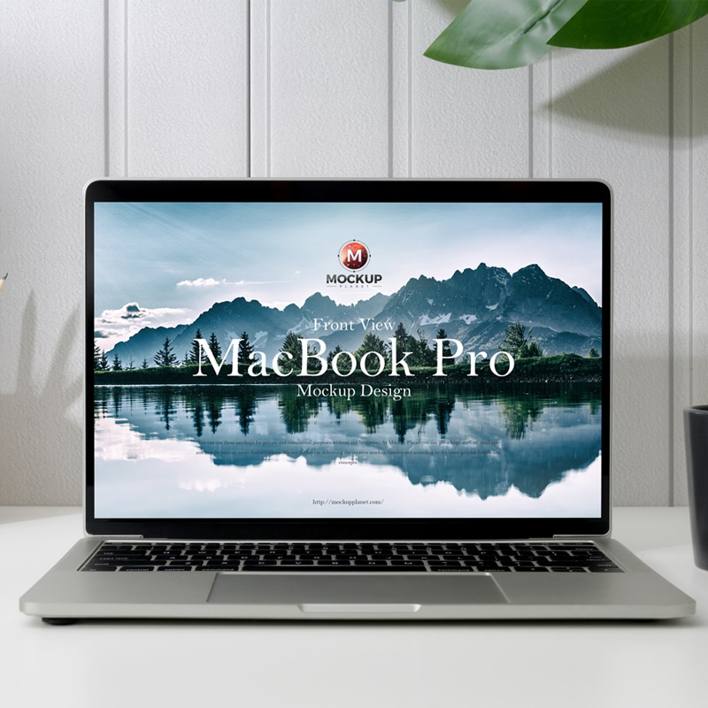 Download Free Front View MacBook Pro Mockup Design » CSS Author