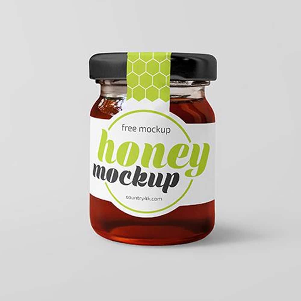 Download Free Glass Jar With Honey Mockup » CSS Author