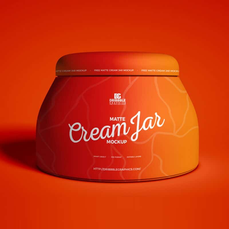 Download Free Matte Cream Jar Mockup » CSS Author