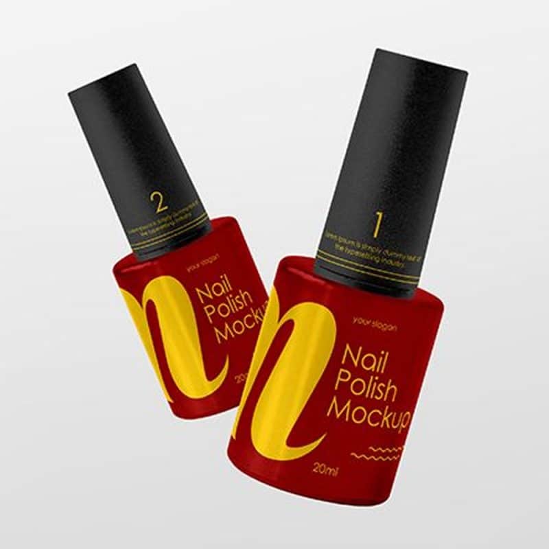 Download Free Nail Polish Bottle Mockup » CSS Author