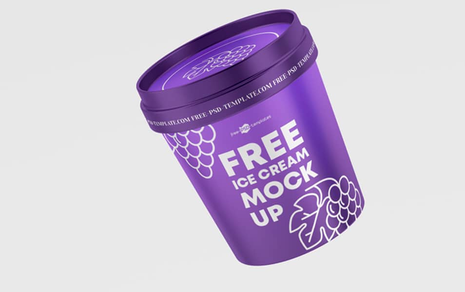Download Free PSD Ice Cream Plastic Jar Mockup Template » CSS Author