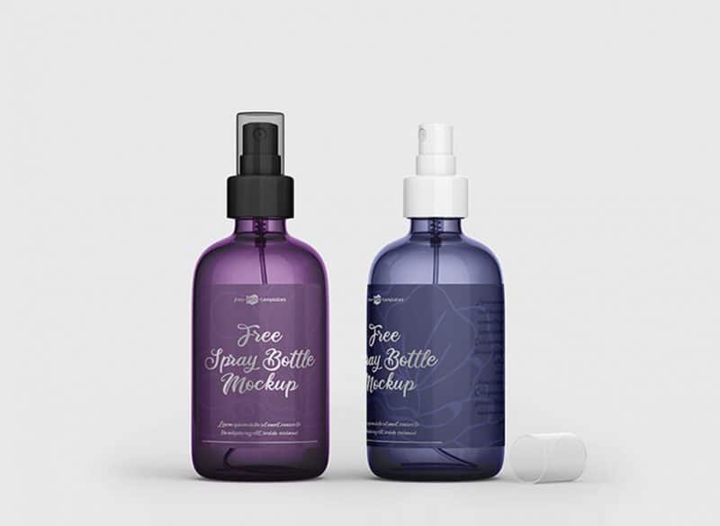 Download Free PSD Spray Bottle Mockup Template » CSS Author