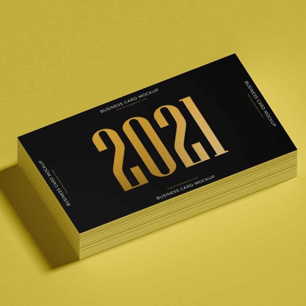 Free Stack Of Business Card Mockup Design » CSS Author