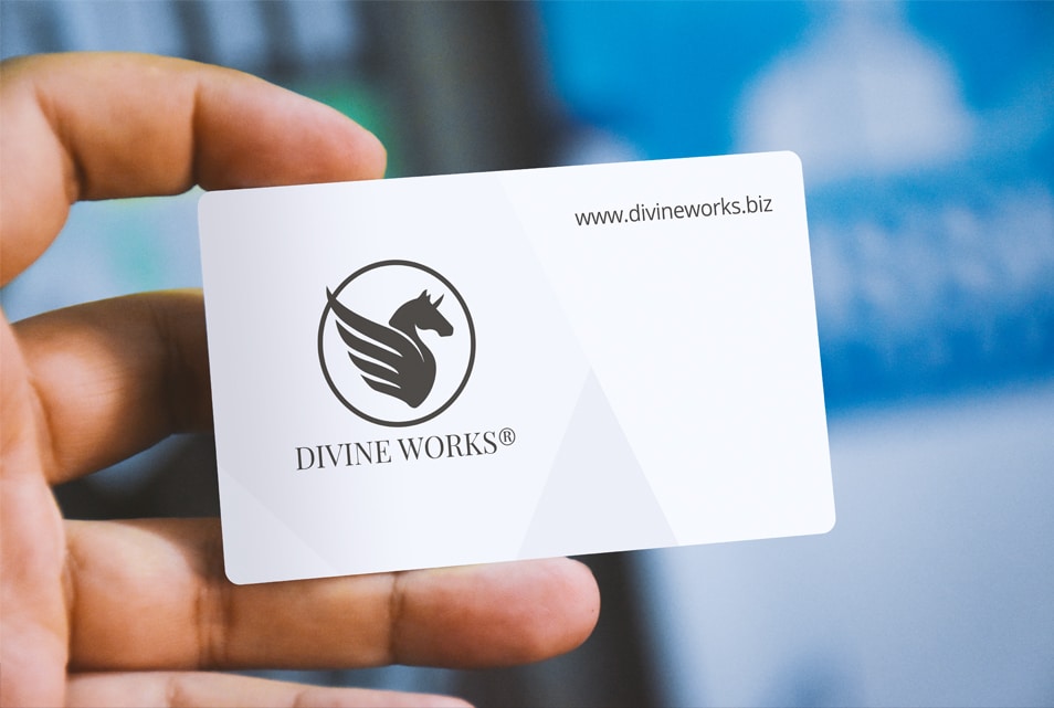Hand Holding Business Card Mockup » CSS Author