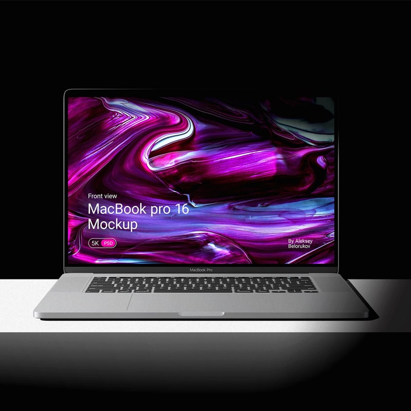 Download Macbook Pro 16 Mockup Front View » CSS Author