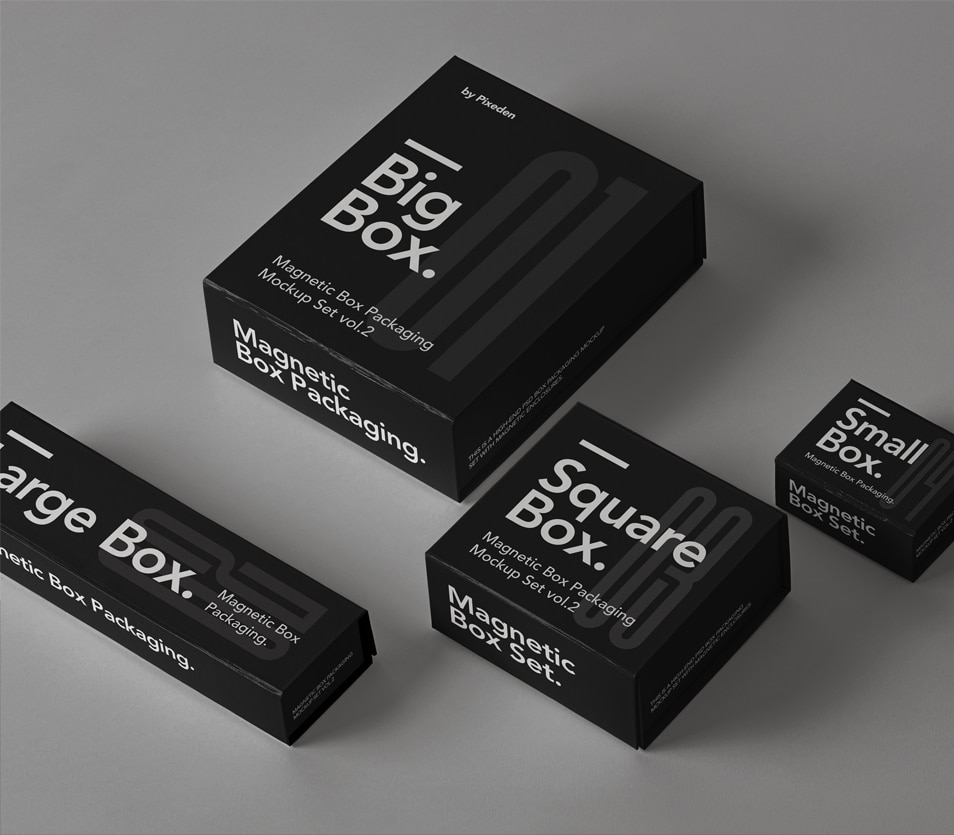 Download Magnetic PSD Box Packaging Mockup Set » CSS Author