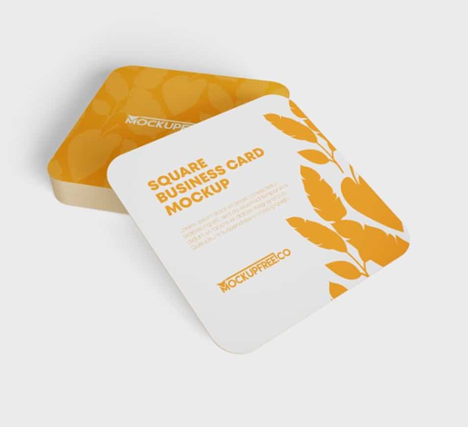 Download Square Business Cards Free PSD Mockups » CSS Author
