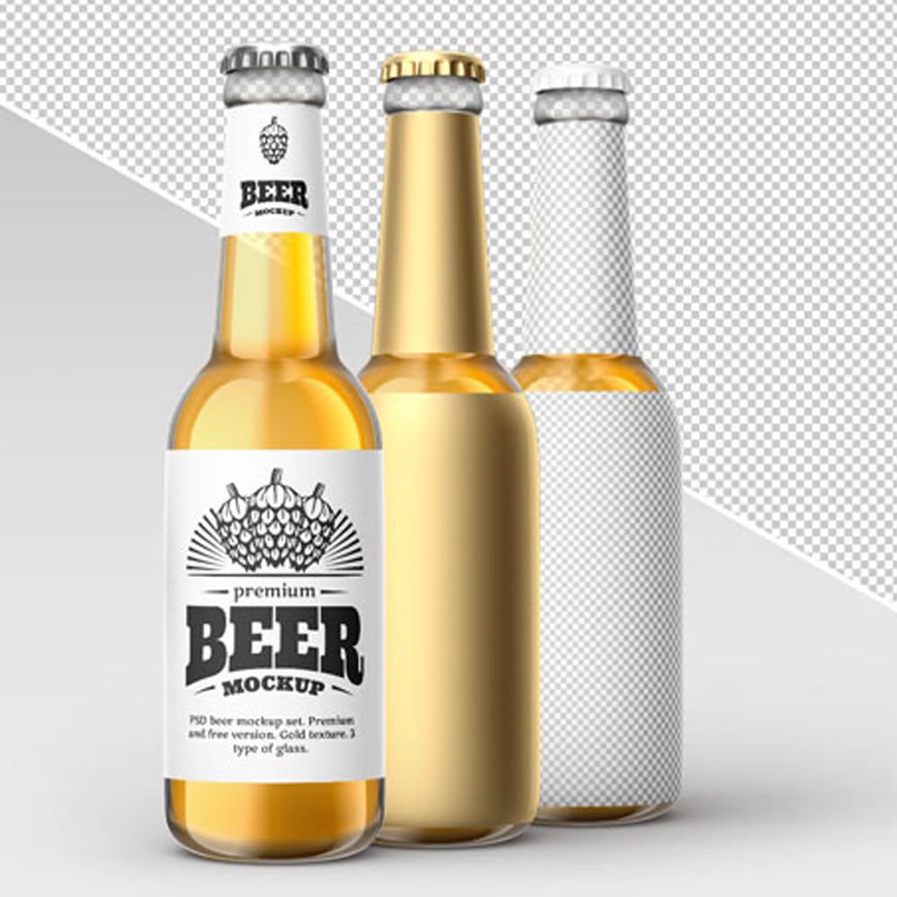 Download Free Beer Bottle Mockup Set Css Author