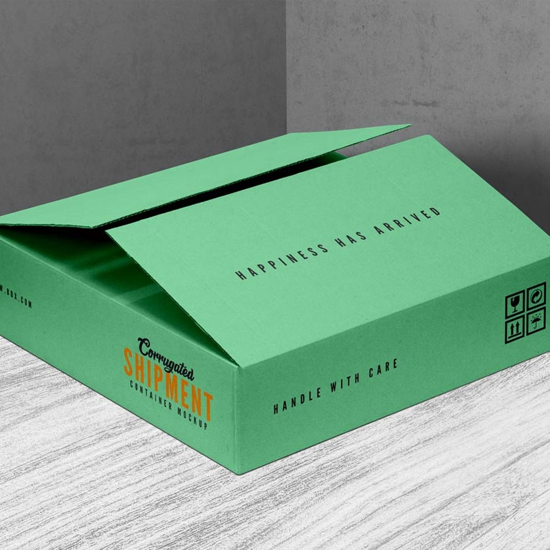 Download Free Corrugated Shipment Container Box Mockup PSD » CSS Author