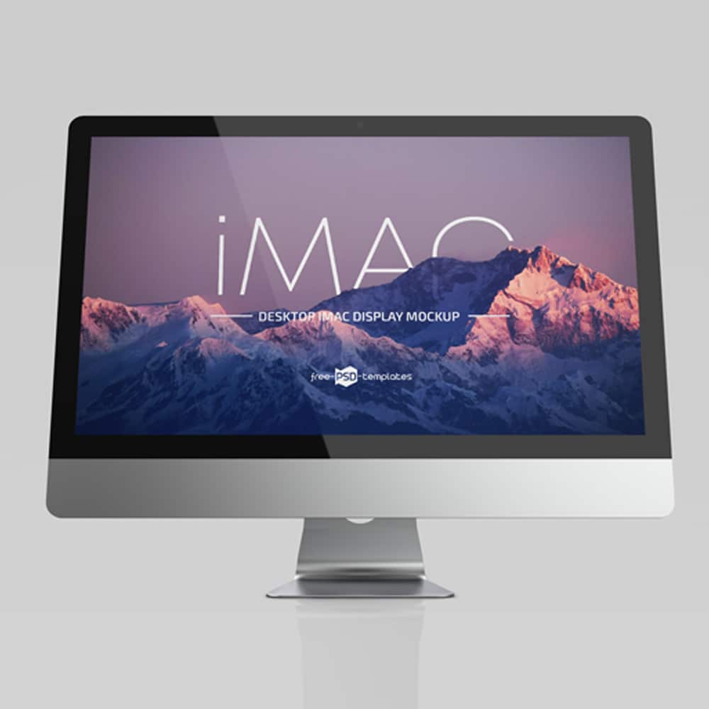 Free Desktop IMac Display Mockup Template In PSD » CSS Author