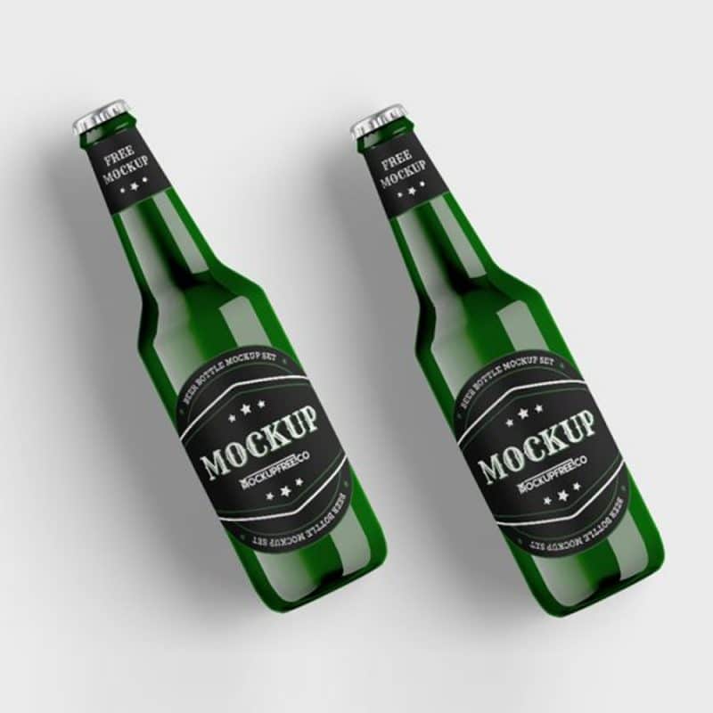 Download Green Beer Bottle Free PSD Mockups » CSS Author