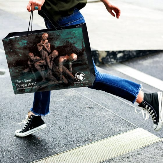 Download Hand Holding Shopping Bag Mockup » CSS Author