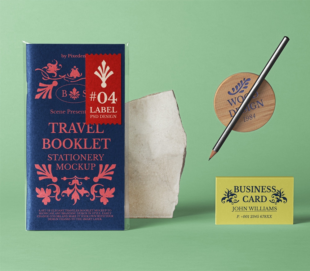 Download Travel PSD Booklet Mockup Scene » CSS Author