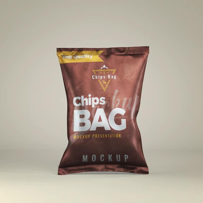 Download Chips Bag Front View Mockup » CSS Author