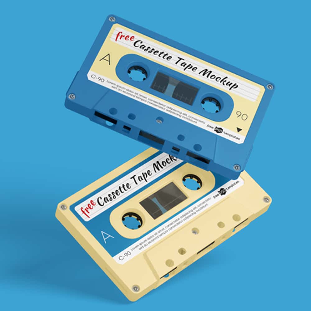 Free Cassette Tape Mockups In PSD » CSS Author