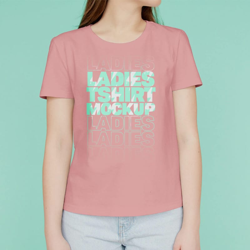Download Free Ladies T-Shirt Mockup PSD » CSS Author