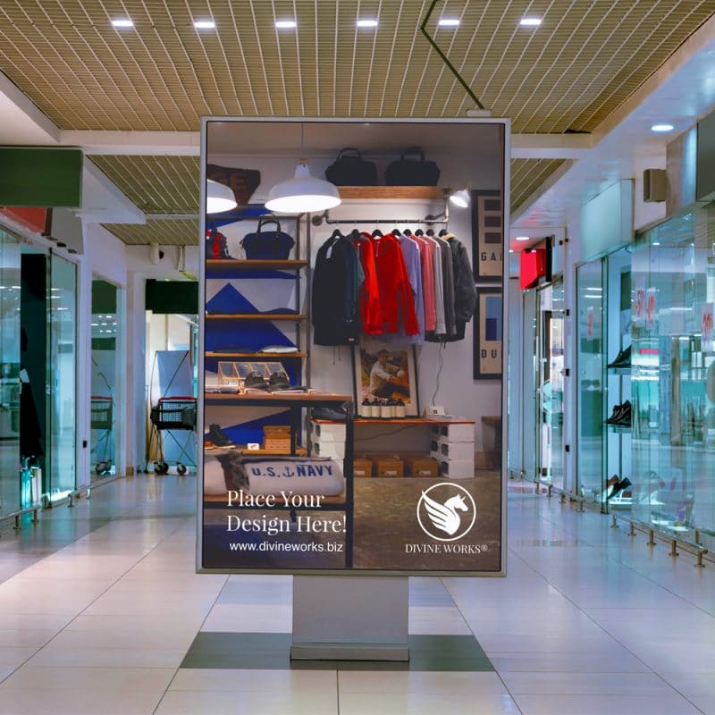 Download Free Mall Advertising Mockup PSD » CSS Author