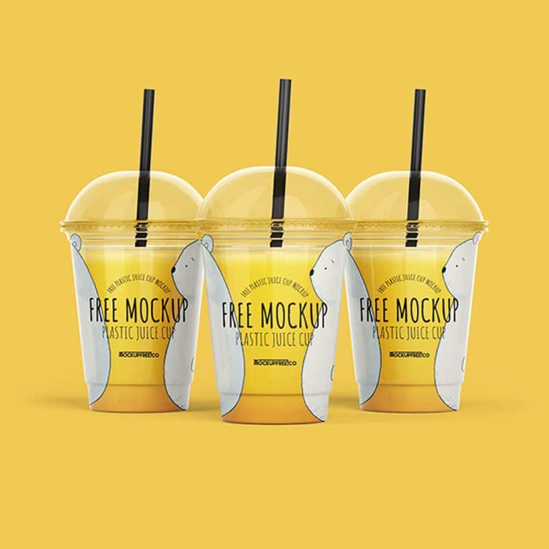 Download Free PSD Plastic Juice Cup Mockup Template » CSS Author