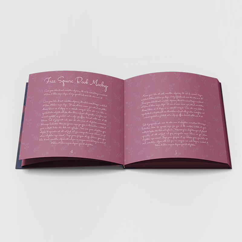 Free PSD Square Book Mockup Templates » CSS Author