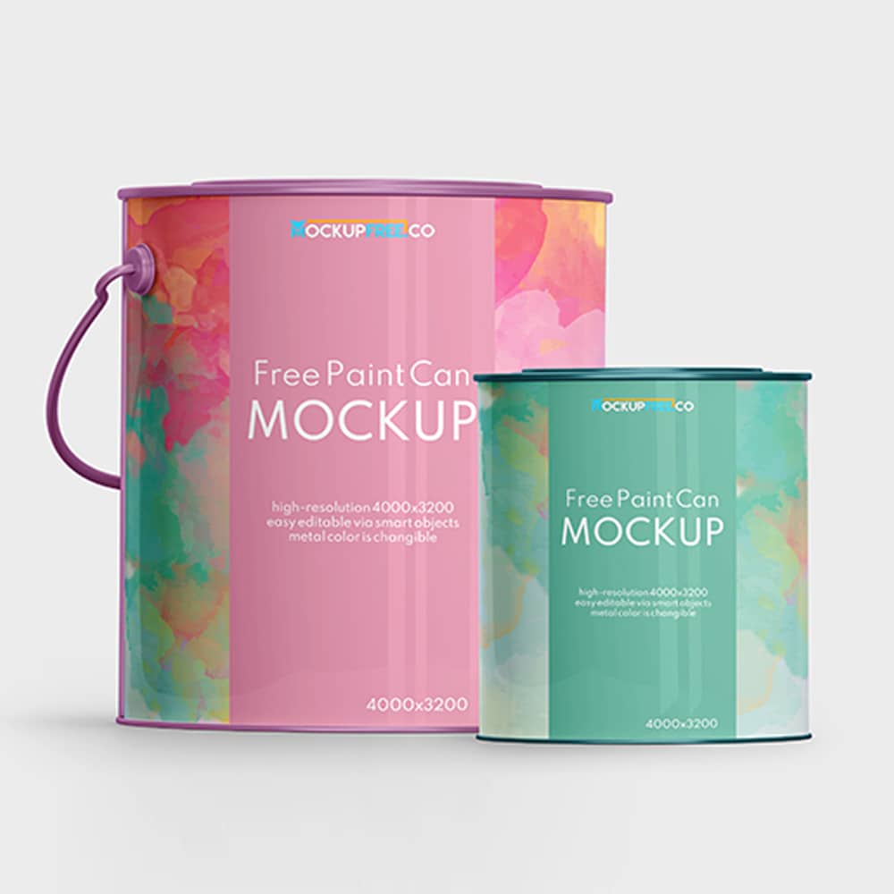 Download Free Paint Can Mockup In PSD » CSS Author