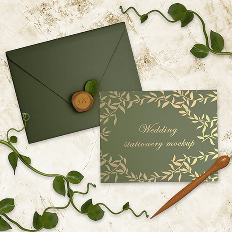 Free Wedding Stationery Mockup In PSD » CSS Author