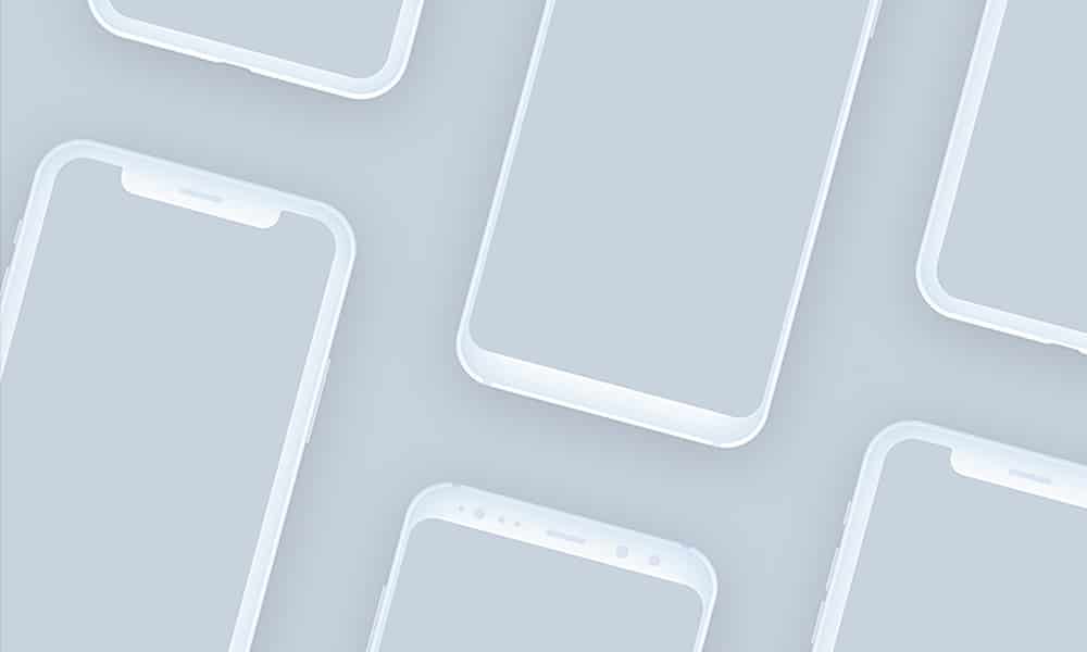 Free iPhone X and Samsung S8 mockups