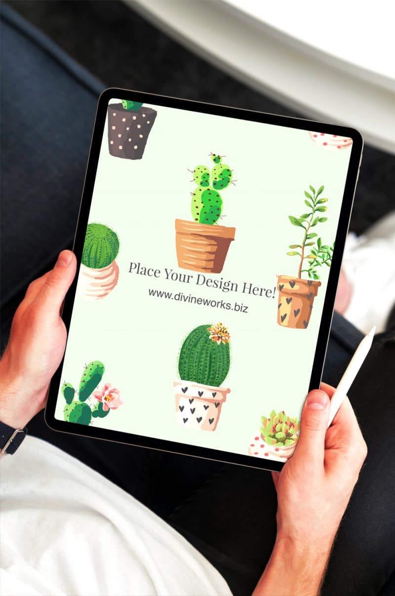 Man Holding IPad Pro Mockup PSD » CSS Author