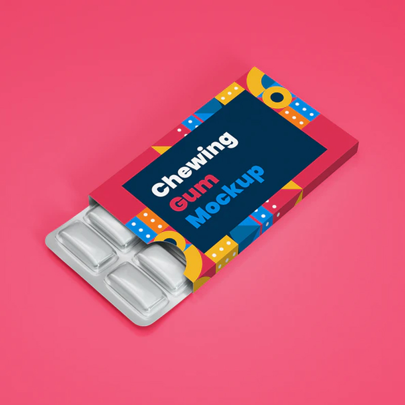 Download Chewing Gum In Blister Packagaging Mockup » CSS Author