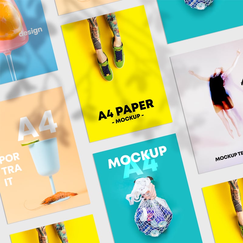 Free Grid Flyers Mockup PSD » CSS Author