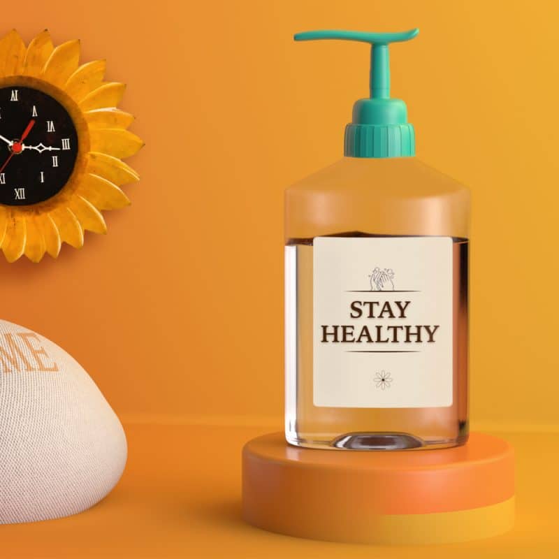 Free Hand Sanitiser 3D Bottle Mockup PSD » CSS Author