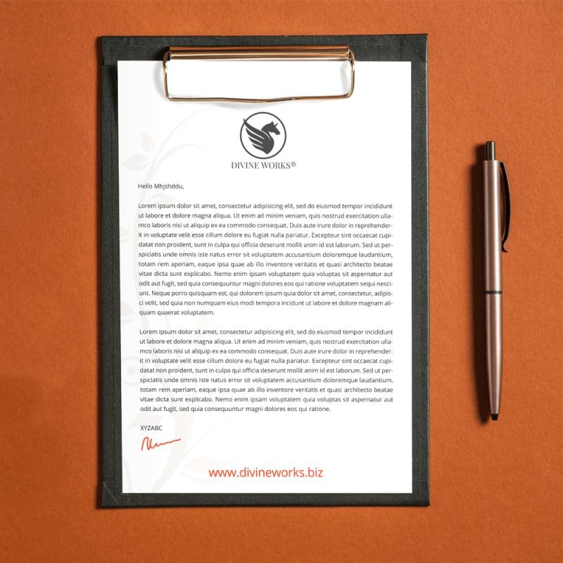 Download Free Letterhead On Clipboard Mockup PSD » CSS Author