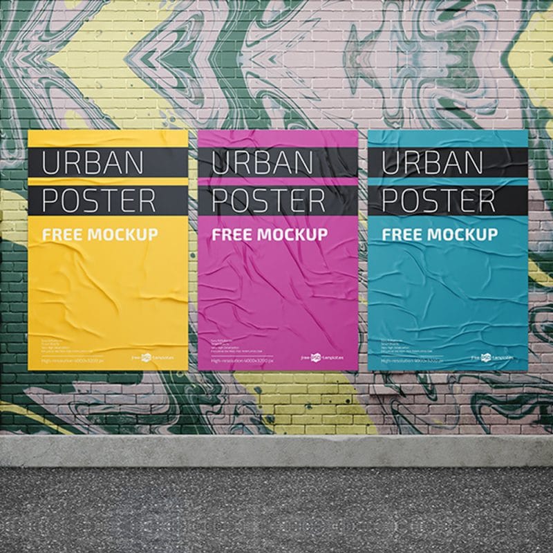 Download Free PSD Urban Poster Mockup Templates » CSS Author