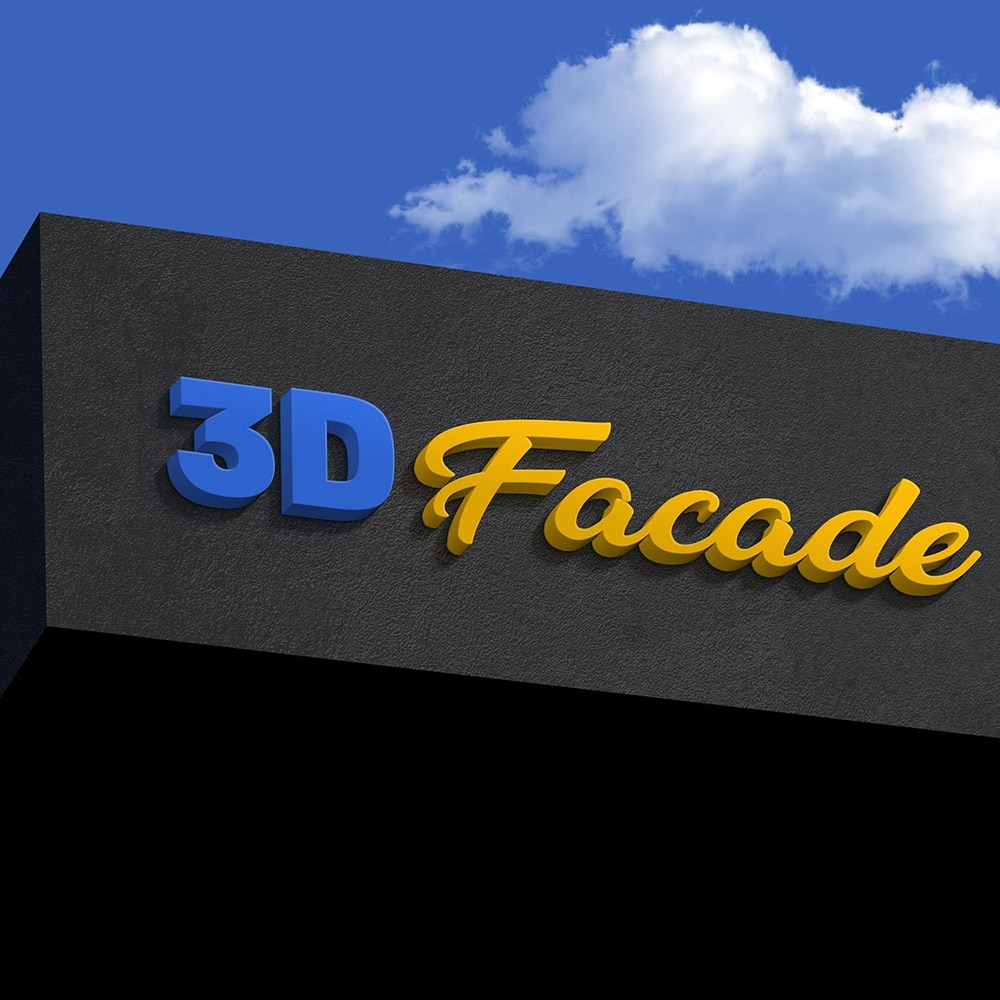 Download Free Shop Facade 3D Logo Mockup PSD » CSS Author