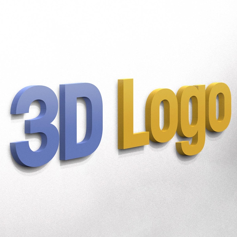 Free 3D Logo On Wall Mockup PSD » CSS Author