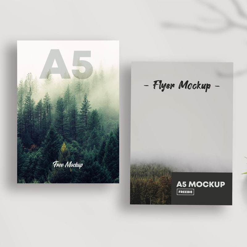 Download Free A5 Flyer Mockup PSD » CSS Author