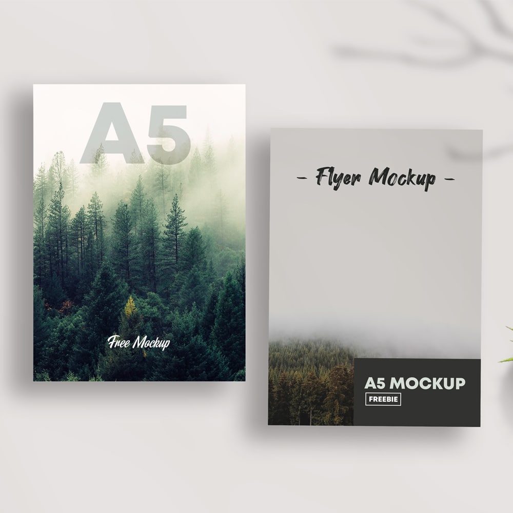 Download Free A5 Flyer Mockup PSD » CSS Author