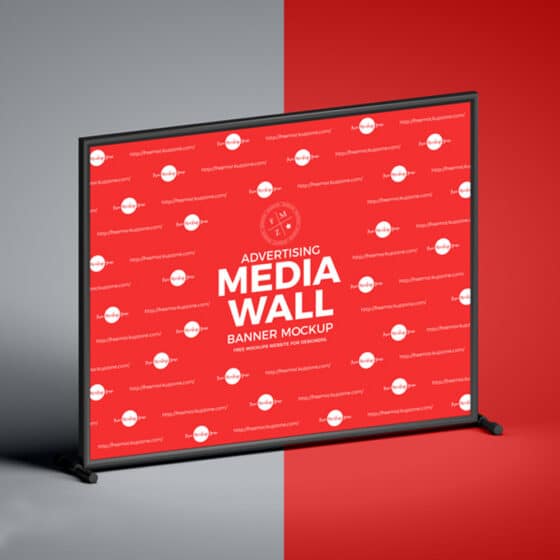 Download Free Advertising Media Wall Banner Mockup » CSS Author